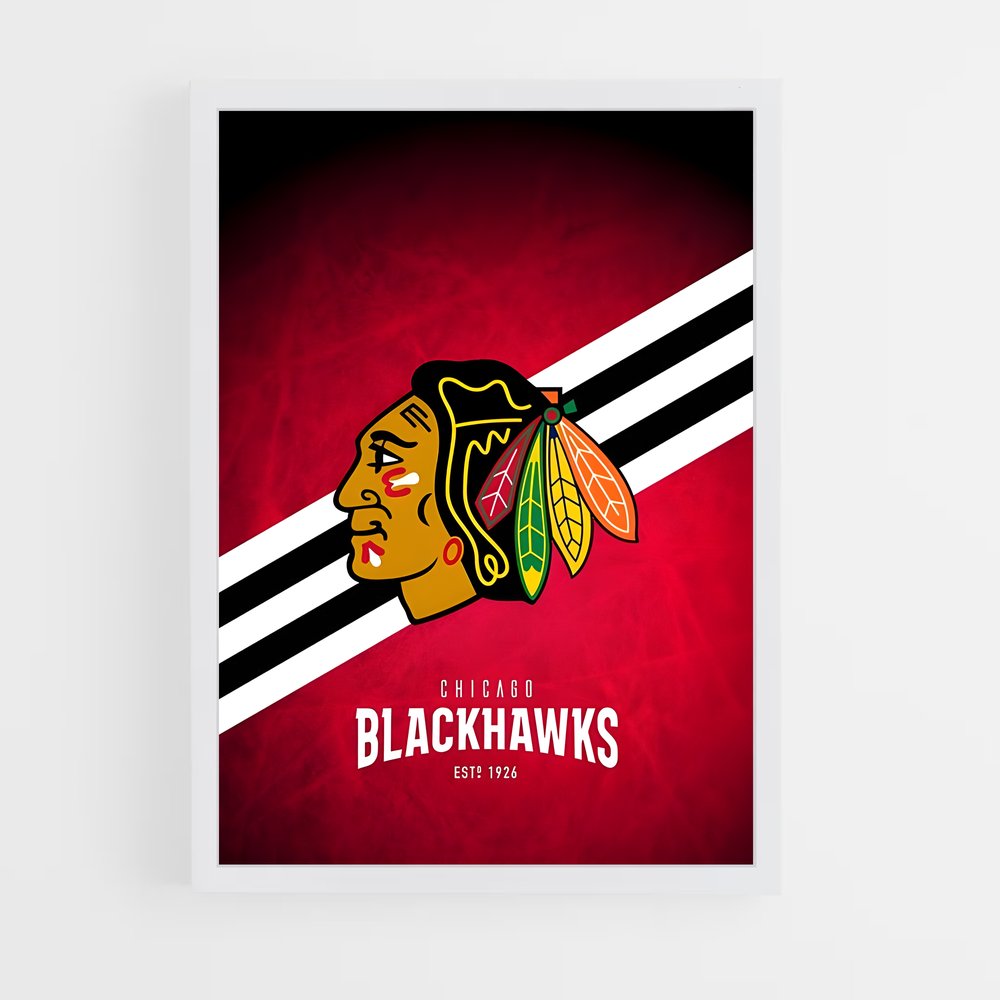 Poster Esprit de Chicago – affiche Hockey sur glace (vue 3)